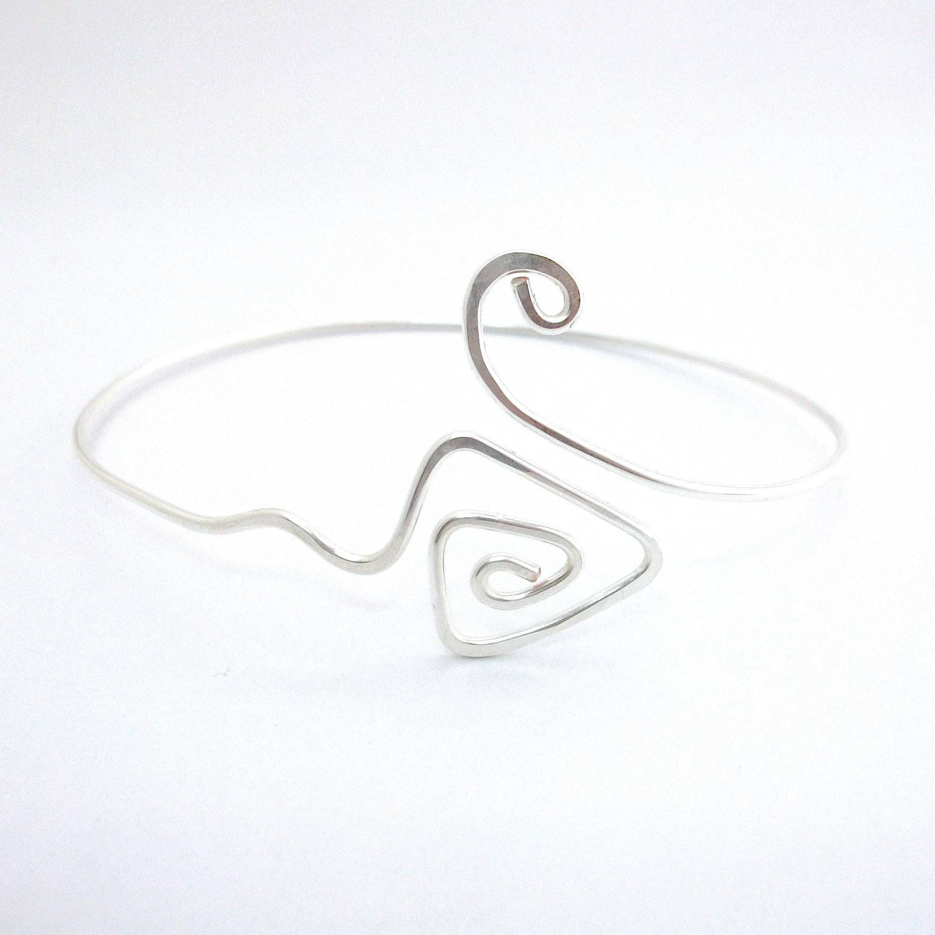 Oberarm Armband, Sterling Silber Spiral Armreif, Armband Manschette, Strand Hochzeit Festival Schmuck Oberarm Armband, Sterling Silber Spiral Armreif, Armband Manschette, Strand Hochzeit Festival Schmuck von FizzCatCreations