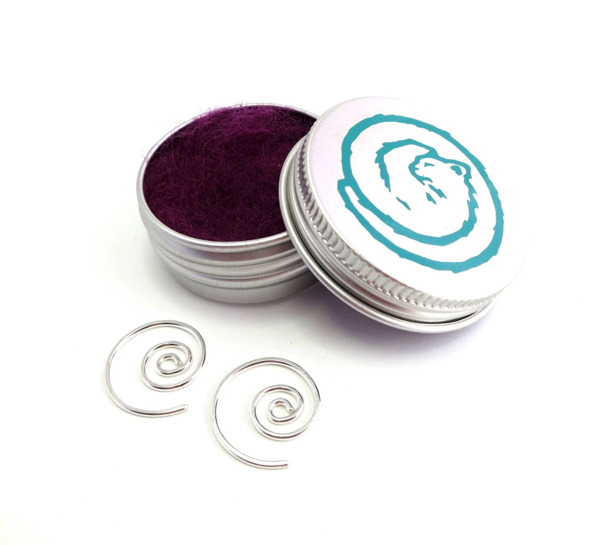 sterling Silber Spiral Ohrringe - Creolen Paar Kleine Schwellen sterling Silber Spiral Ohrringe - Creolen Paar Kleine Schwellen von FizzCatCreations