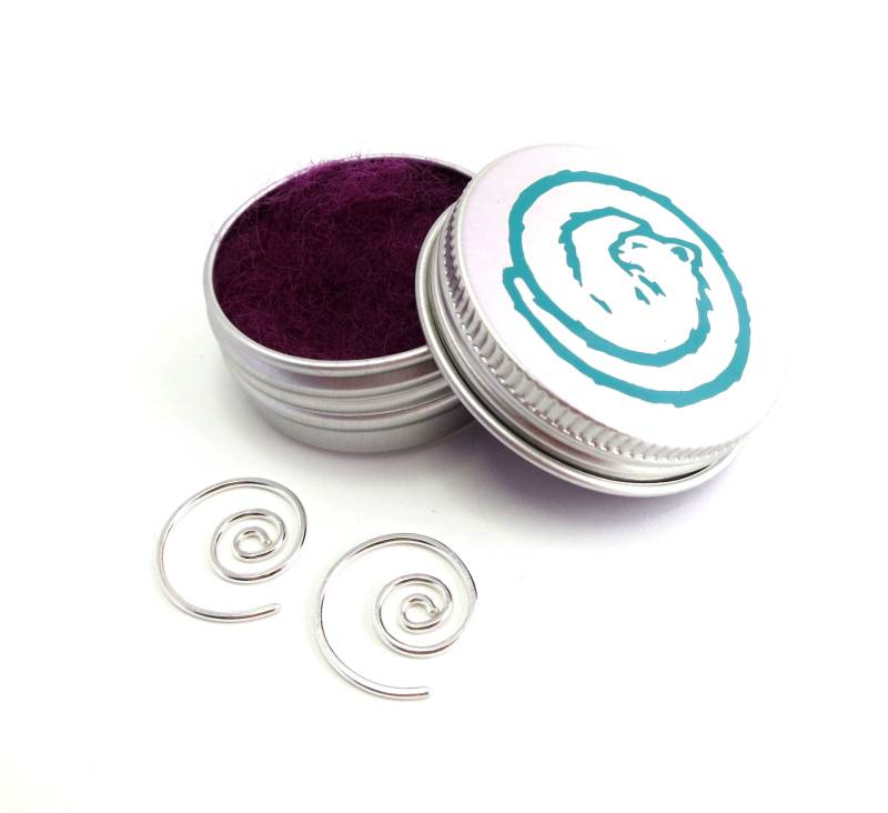 sterling Silber Spiral Ohrringe - Creolen Paar Kleine Schwellen sterling Silber Spiral Ohrringe - Creolen Paar Kleine Schwellen von FizzCatCreations