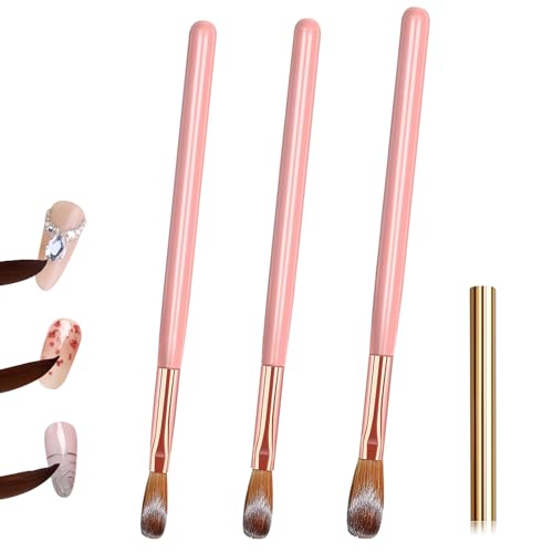 3-teiliges Acryl-Nagelpinsel-Set für Acrylpulver – Professionelle Nagelverlängerungsbürsten für Acryl-Nagelkunst & Design, perfektes Maniküre- und Werkzeug-Set, Weihnachtsgeschenk für Frauen 3-teiliges Acryl-Nagelpinsel-Set für Acrylpulver – Professionelle Nagelverlängerungsbürsten für Acryl-Nagelkunst & Design, perfektes Maniküre- und Werkzeug-Set, Weihnachtsgeschenk für Frauen von Fizzix