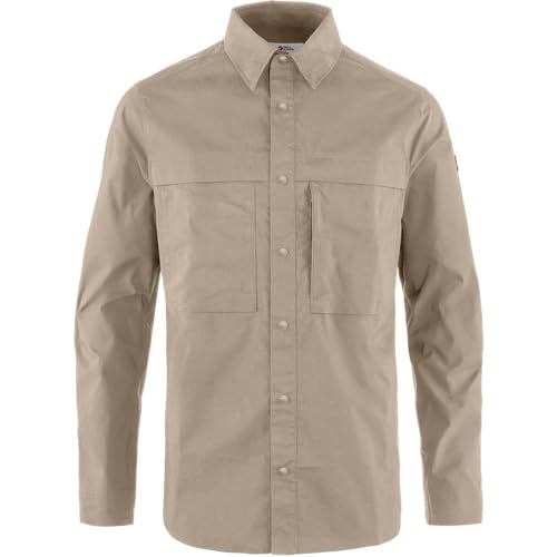 Fjällräven Herren Abisko Trail LS Shirt, Fossil, L von Fjällräven