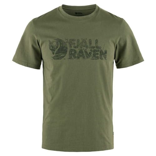 Fjällräven Herren Lush Logo M T-Shirt, Laurel Green, XL von Fjällräven