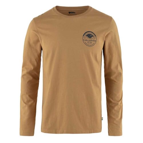 Fjällräven Herren Forever Nature Badge LS T-Shirt, Buckwheat Brown, XL Fjällräven Herren Forever Nature Badge LS T-Shirt, Buckwheat Brown, XL von Fjällräven