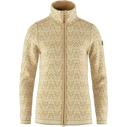Fjällräven Damen Snow Cardigan Jacke, Dune Beige, XL von Fjällräven