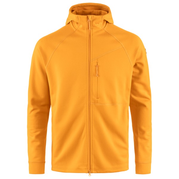 Fjällräven - Abisko Grid Fleece Hoodie - Fleecejacke Gr S orange von Fjällräven
