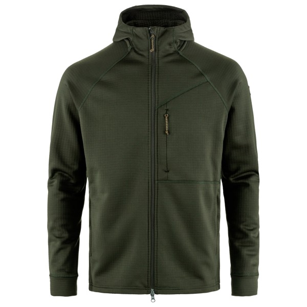 Fjällräven - Abisko Grid Fleece Hoodie - Fleecejacke Gr XXL oliv von Fjällräven