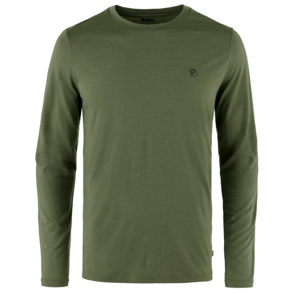 Fjällräven - Abisko Wool L/S - Longsleeve Gr XS oliv von Fjällräven