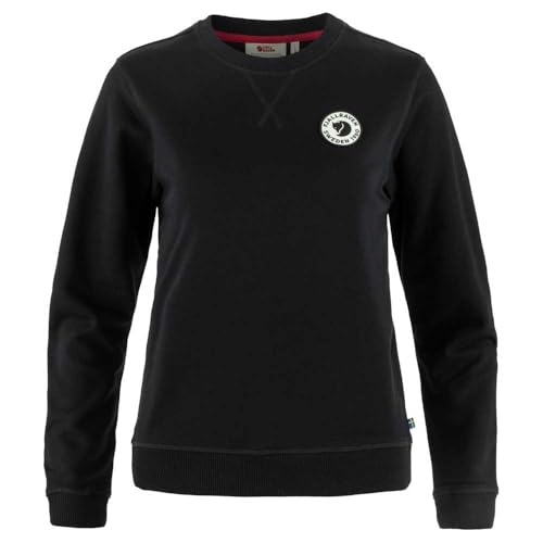 Fjällräven Damen 1960 Logo Badge Sweatshirt, Black, M von Fjällräven