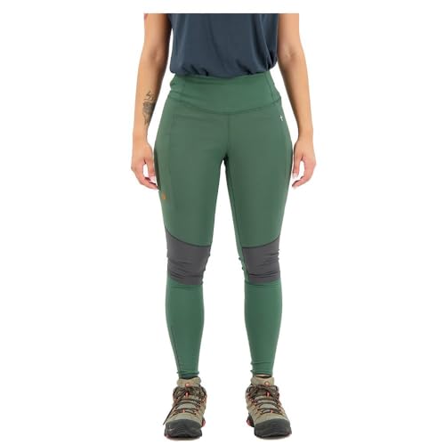 Fjällräven Damen Abisko Värm Trekking Leggings, Deep Patina/Iron Grey, M von Fjällräven