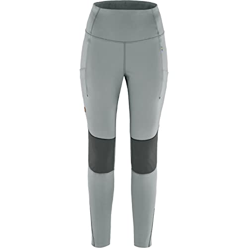 Fjällräven Damen Abisko Värm Trekking Tights Leggings, Flint Grey/Iron Grey, M von Fjällräven