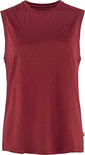 Fjällräven Damen Abisko Wool Tank Top W Tanktop, Granatapfel, XS von Fjällräven