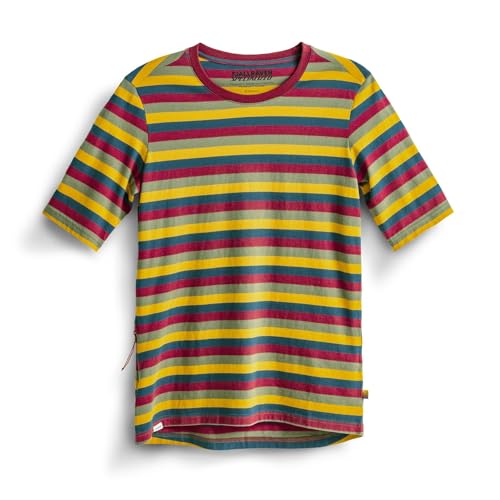 Fjällräven Damen Gestreiftes T-Shirt aus Bio-Baumwolle Outdoor, Flag Stripe, X-Large Fjällräven Damen Gestreiftes T-Shirt aus Bio-Baumwolle Outdoor, Flag Stripe, X-Large von Fjällräven