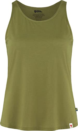 FJALLRAVEN Damen High Coast Lite Tank Top W Tanktop, Grün (Moss Green), L von FJALLRAVEN