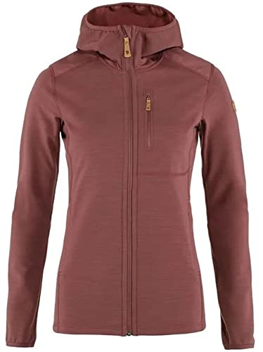 FJALLRAVEN Damen Keb Fleece Hoodie W Sweatshirt, Violett, L von FJALLRAVEN