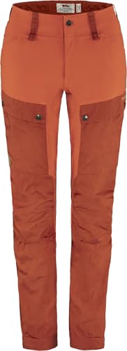Fjällräven Damen Keb Trousers Curved Kurz Hose, Cabin Red/Rowan Red, 38 von Fjällräven