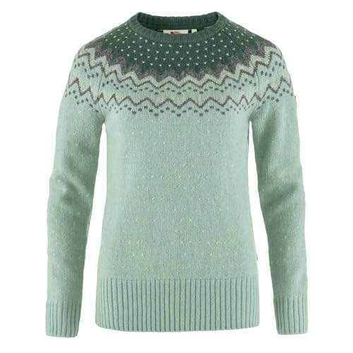 Fjällräven Damen Övik Knit Sweatshirt, Misty Green/Deep Patina, XL von Fjällräven