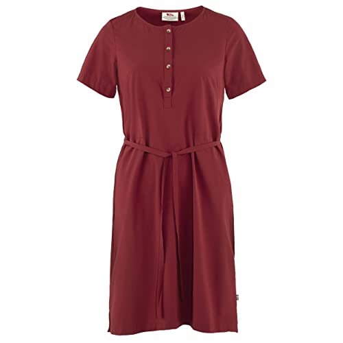 FJALLRAVEN Damen Övik Lite Dress Kleid, Granatrot, M von FJALLRAVEN