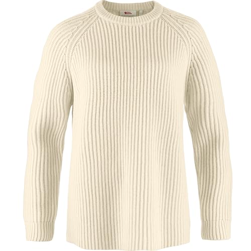 Fjällräven Damen Övik Rib Sweatshirt, Chalk White, XS von Fjällräven