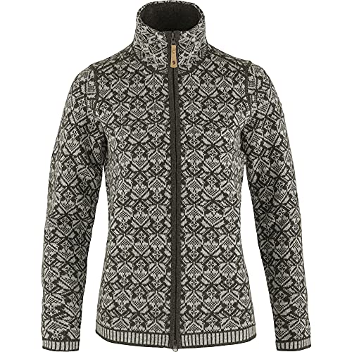 Fjallraven Damen Snow Cardigan Sweatshirt, Dark Olive, S EU von Fjäll Räven