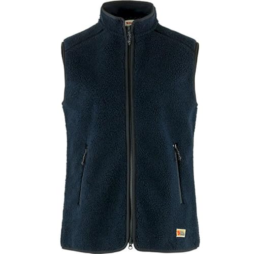 Fjällräven Damen Vardag Pile Vest Fleece Weste, Navy, M von Fjällräven