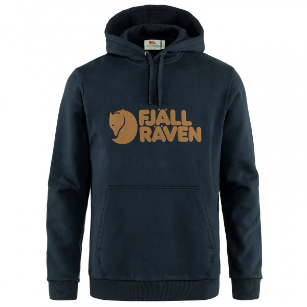 Fjällräven - Fjällräven Logo Hoodie - Hoodie Gr L blau von Fjällräven