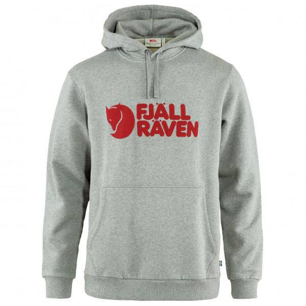 Fjällräven - Fjällräven Logo Hoodie - Hoodie Gr L grau von Fjällräven