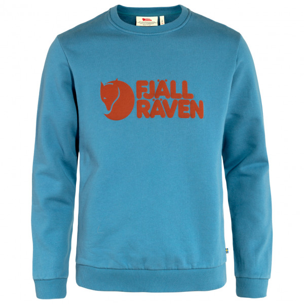 Fjällräven - Fjällräven Logo Sweater - Pullover Gr L blau von Fjällräven