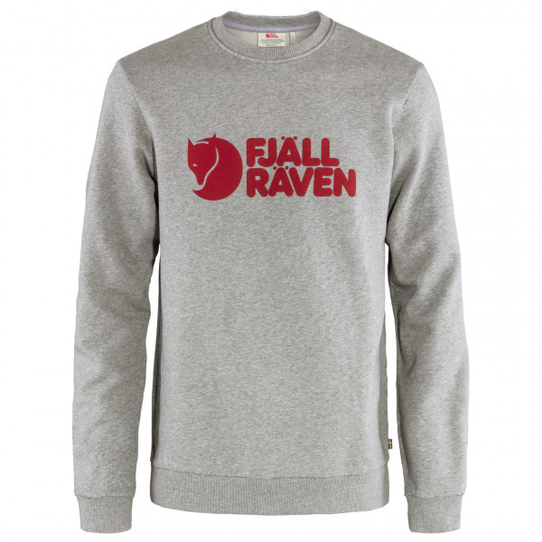 Fjällräven - Fjällräven Logo Sweater - Pullover Gr M grau von Fjällräven