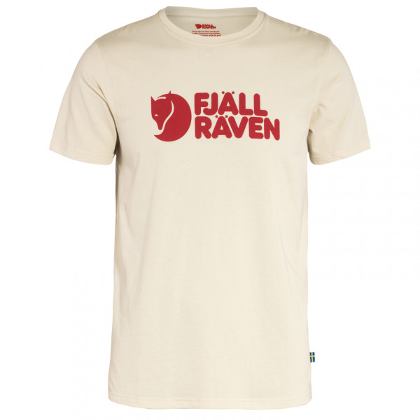 Fjällräven - Fjällräven Logo - T-Shirt Gr M beige/weiß von Fjällräven