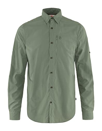 FJALLRAVEN Herren Abisko Hike Shirt Ls M Langarmshirt, Patina grün, XL von FJALLRAVEN