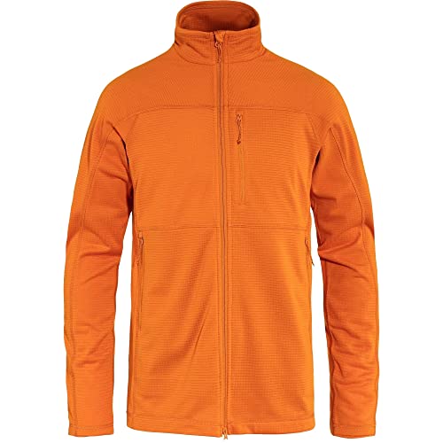 Fjällräven Herren Abisko Lite Fleece Jacket M Jacke, Sonnenuntergang Orange, L von Fjällräven
