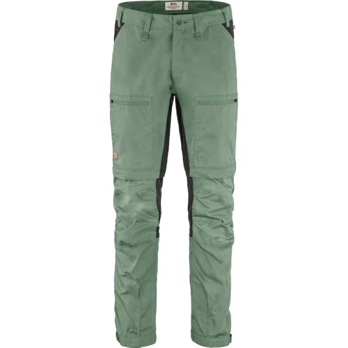 Fjällräven Herren Abisko Lite Trekking Zip-Off Regular Hose, Patina Green/Dark Grey, 48 von Fjällräven