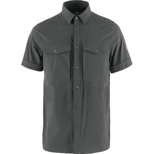 Fjällräven Herren Abisko Trekking Ss M T-Shirt, Dunkelgrau, Large Fjällräven Herren Abisko Trekking Ss M T-Shirt, Dunkelgrau, Large von Fjällräven