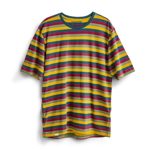 Fjällräven Herren Gestreiftes T-Shirt aus Bio-Baumwolle Outdoor, Flag Stripe, XL von Fjällräven
