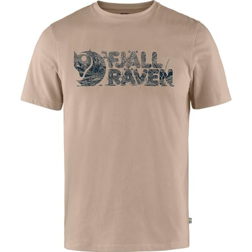 Fjällräven Herren Lush Logo M T-Shirt, Fossil, XL von Fjällräven