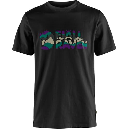 Fjällräven Herren Multicolor Logo M T-Shirt, Schwarz, Small Fjällräven Herren Multicolor Logo M T-Shirt, Schwarz, Small von Fjällräven