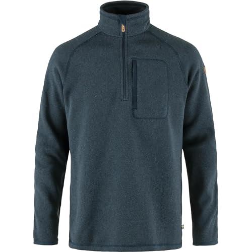 Fjällräven Herren Övik Fleece Half Zip M Sweatshirt, Marineblau, XL EU von Fjällräven