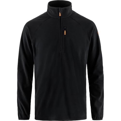 Fjällräven Herren Övik Lite Fleece Half Zip Sweatshirt, Black, M von Fjällräven