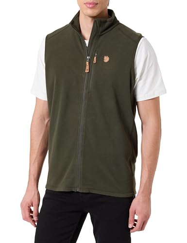 Fjällräven Herren Övik Lite Vest Fleece Weste, Deep Forest, XL von Fjällräven