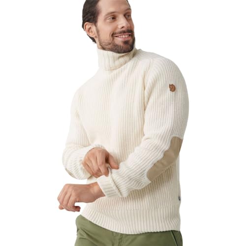 Fjällräven Herren Övik Roller Neck Sweater M/Sweatshirt, Kreideweiß, XL EU von Fjällräven