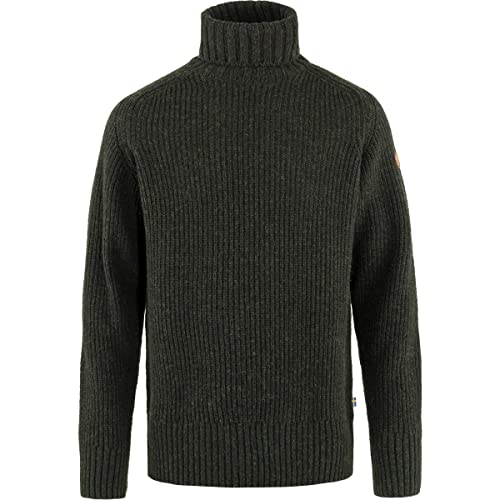 Fjällräven Herren Övik Roller Neck Sweater M Sweatshirt, Dunkles Olivgrün, XL EU von Fjällräven