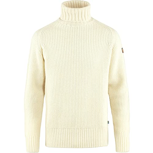 Fjällräven Herren Övik Roller Neck Sweatshirt, Chalk White, L von Fjällräven