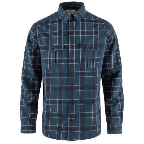 Fjällräven Herren Övik Travel Ls M Shirt, Indigoblau, Dunkelmarineblau, S Fjällräven Herren Övik Travel Ls M Shirt, Indigoblau, Dunkelmarineblau, S von Fjällräven