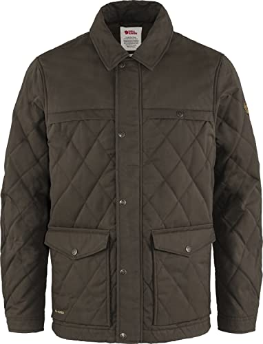 FJALLRAVEN Herren Övik Wool Padded Jacket M Jacke, Dunkles Olivgrün, M von FJALLRAVEN