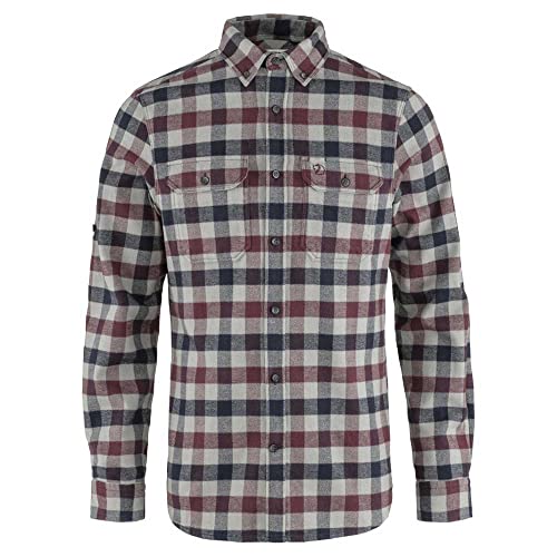 FJALLRAVEN Herren Skog Hemd M Pullover, Dunkler Granat/Nebel, L von Fjällräven