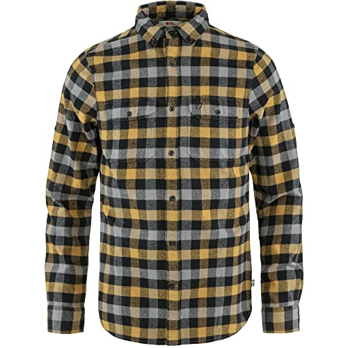 FJALLRAVEN Herren Skog Shirt M Langarmshirt, Buckwheat Brown-schwarz, XL von Fjäll Räven