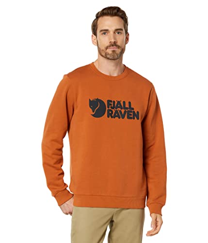 FJALLRAVEN Herren Logo Sweater M Sweatshirt, Terracotta Brown, XXL von Fjäll Räven