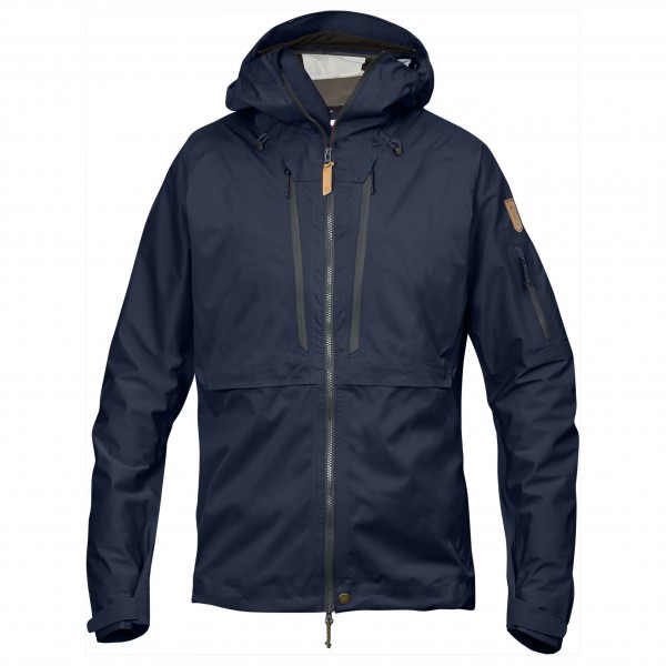 Fjällräven - Keb Eco-Shell Jacket - Regenjacke Gr M blau von Fjällräven