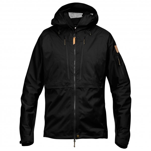 Fjällräven - Keb Eco-Shell Jacket - Regenjacke Gr M schwarz von Fjällräven