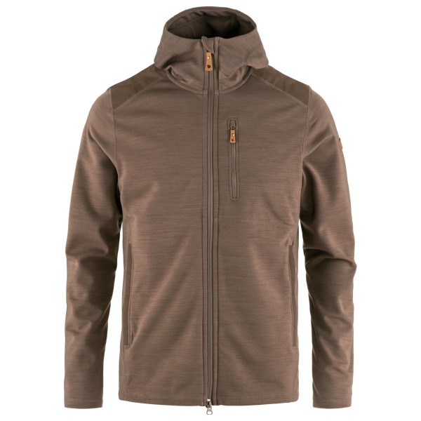 Fjällräven - Keb Fleece Hoodie - Fleecejacke Gr L braun von Fjällräven